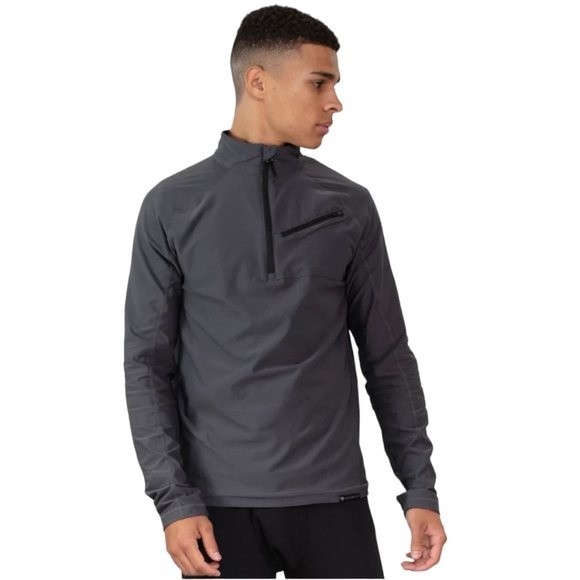 Obermeyer Men's Top Flex 1/4 Zip Pullover Size XL Gray Long Sleeve - Picture 1 of 12